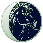 Год Лошади, цикл Лунный календарь, монета, Россия, 3 руб. серебро, реверс.
