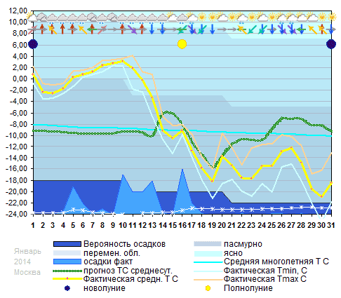 График температуры январь 2014