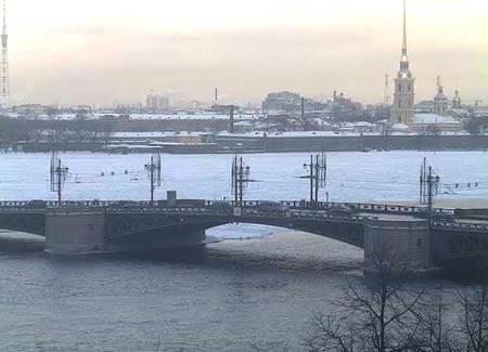 Санкт-Петербург. Дворцовый мост. 27 декабря 2014