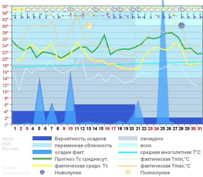 График температуры июль 2022, msk