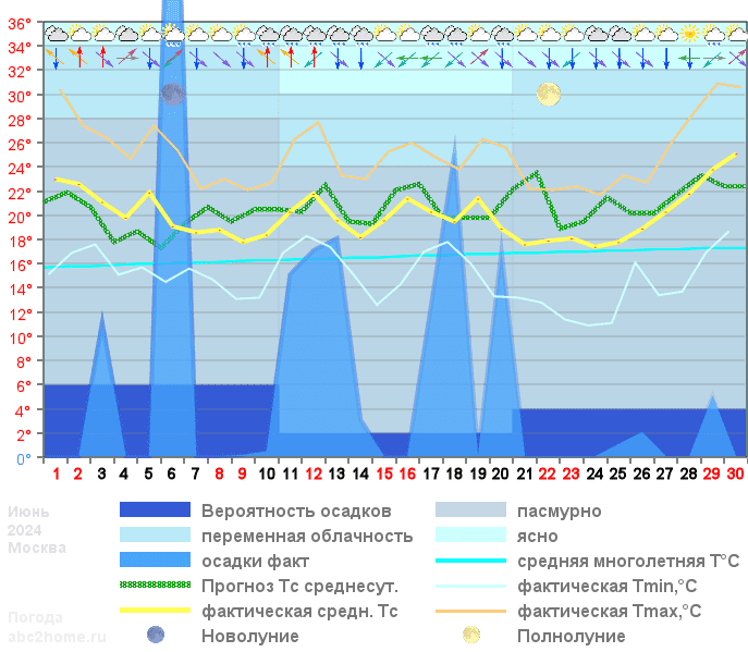 График температуры июнь 2024, msk