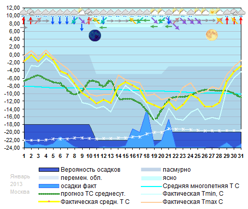 График температуры январь 2013