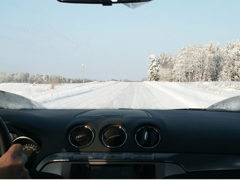 По зимней дороге