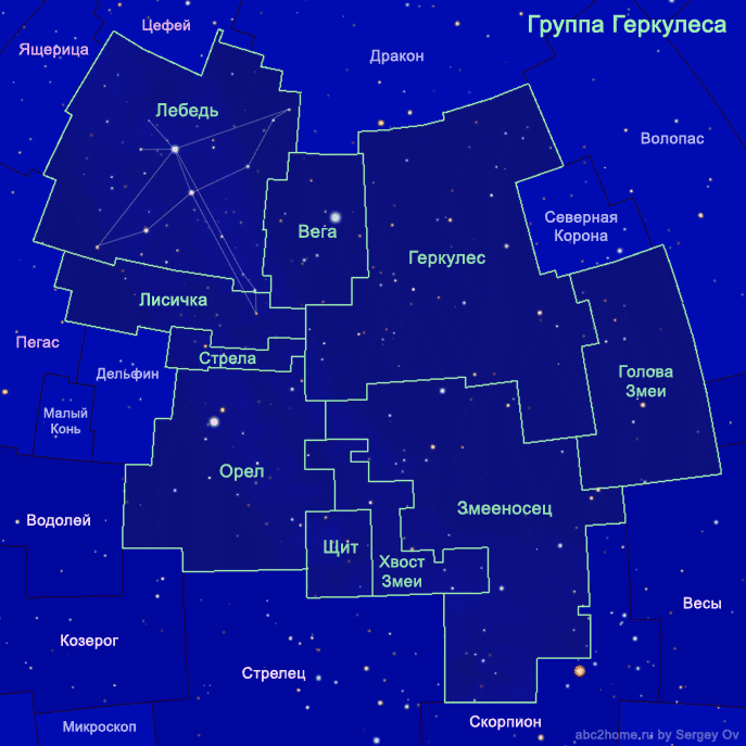 Hercules family of the constellations