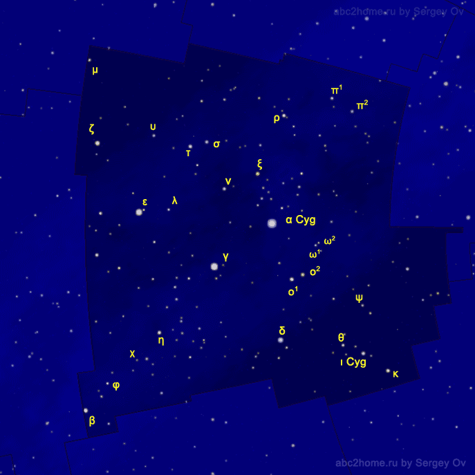 Designations of the stars of the constellation Cygnus