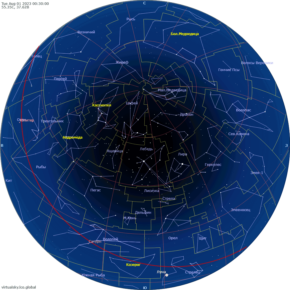 Звездное небо над Моской, 1 августа 2023, big