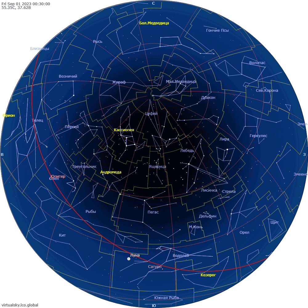 Звездное небо над Моской, 1 сентября 2023, big