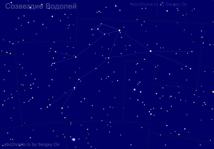 Созвездие Водолей, звезды созвездия Водолея