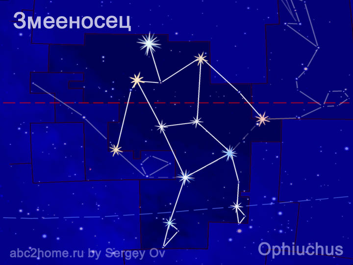 Созвездие Змееносец, рис. 1.Oph