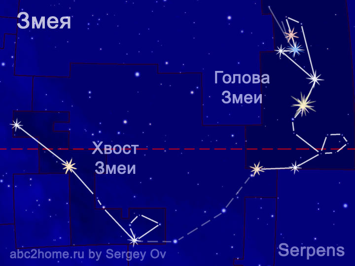 Созвездие Змея Созвездие Змея, рис. 1.Ser